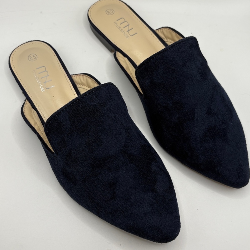 MUSSHOE Women’s Pointed Toe Suede Mules size 8.5 - Picture 8 of 8